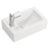 Wall Hung Rectangular Small Bathroom Vessel Sink