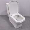 New Fashion Design White One Piece Toilet Rimless Flushing Comfortable Height Toilet